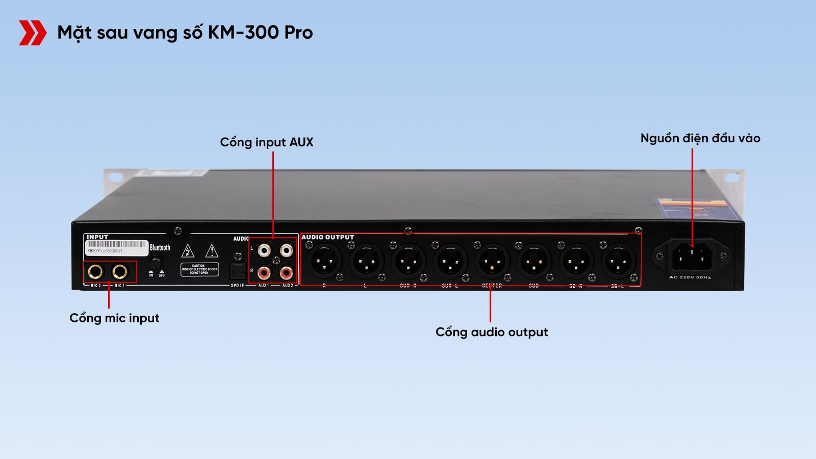 Vang Số Eudac Audio KM-300 Pro