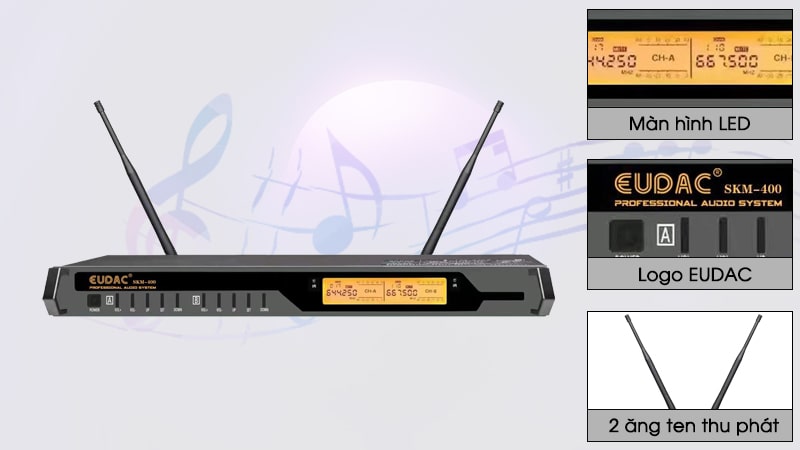 Micro Karaoke Eudac Audio SKM-400